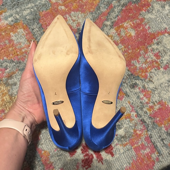 Badgley Mischka Cher Crystal Embellished Pump in Electric Blue - Picture 7 of 7